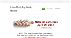 Desktop Screenshot of nationalgarlicday.com